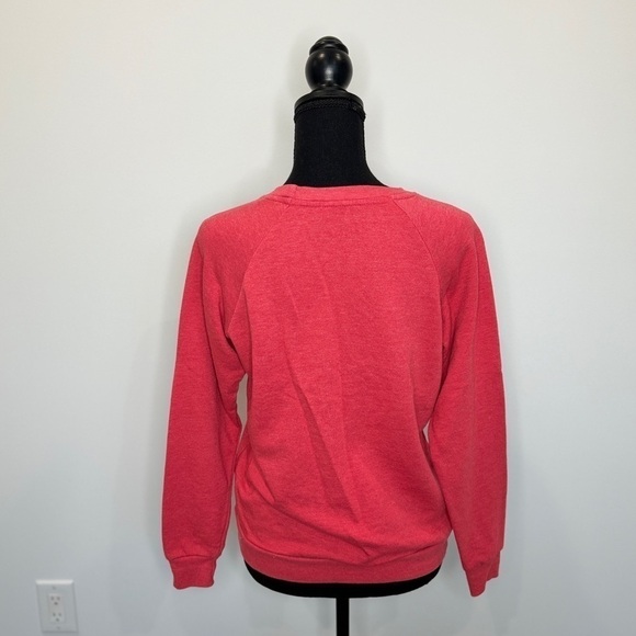 Disney Mickey Mouse Coral Long Sleeve Sweater (Small) - Picture 5 of 6